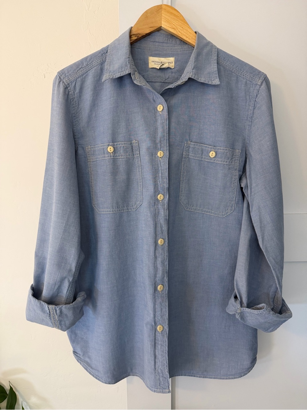 Ralph Lauren Denim & Supply Cotton Chambray Button Down Shirt